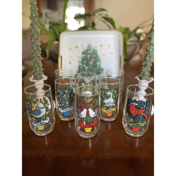 12 Days of Christmas Drinking Glass Tumbler - 11th Day -MINT, Replacement - Picture 4 of 5